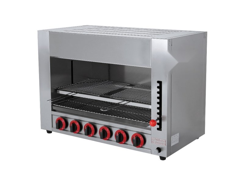 Commercial 6-Burner Gas Salamander MC-16