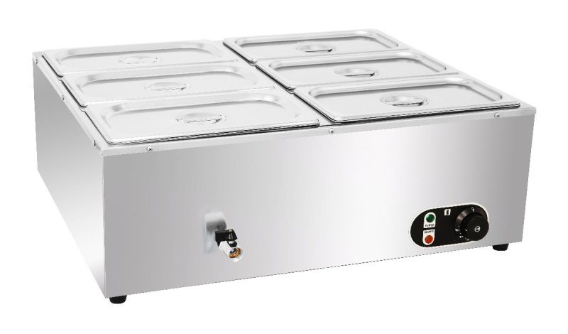 Commercial Electric 6-Pot Bain Marie MC-6V