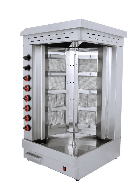 Commercial Gas 8-Burner Shawarma Grill MC-950QM