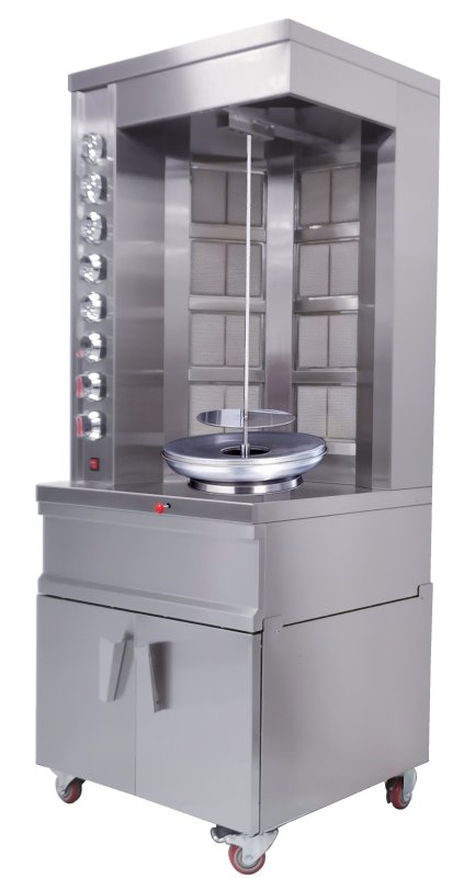Commercial Gas Vertical Double Shawarma Grill MC-G950QM（左）