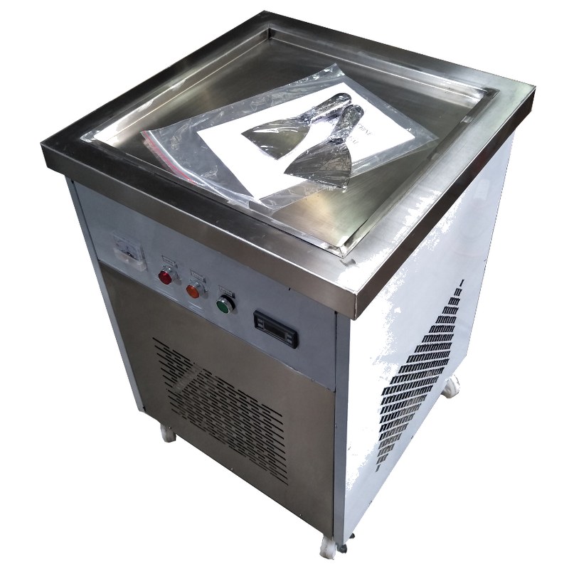 Single Square Pan Fried Ice Cream Roll Machine MC-FR02