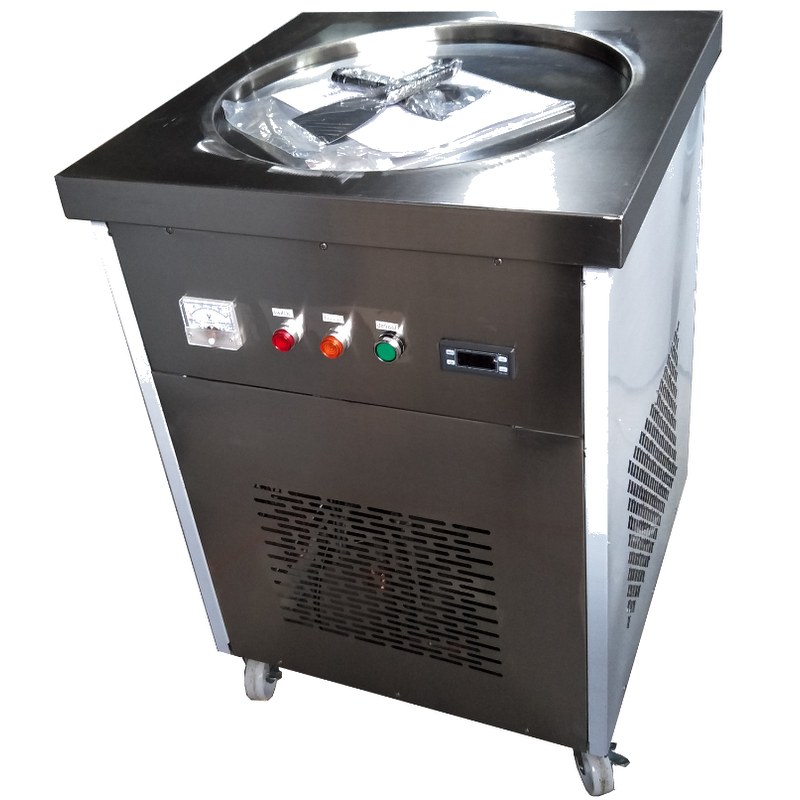 Single Round Pan Fried Ice Cream Roll Machine MC-FR03