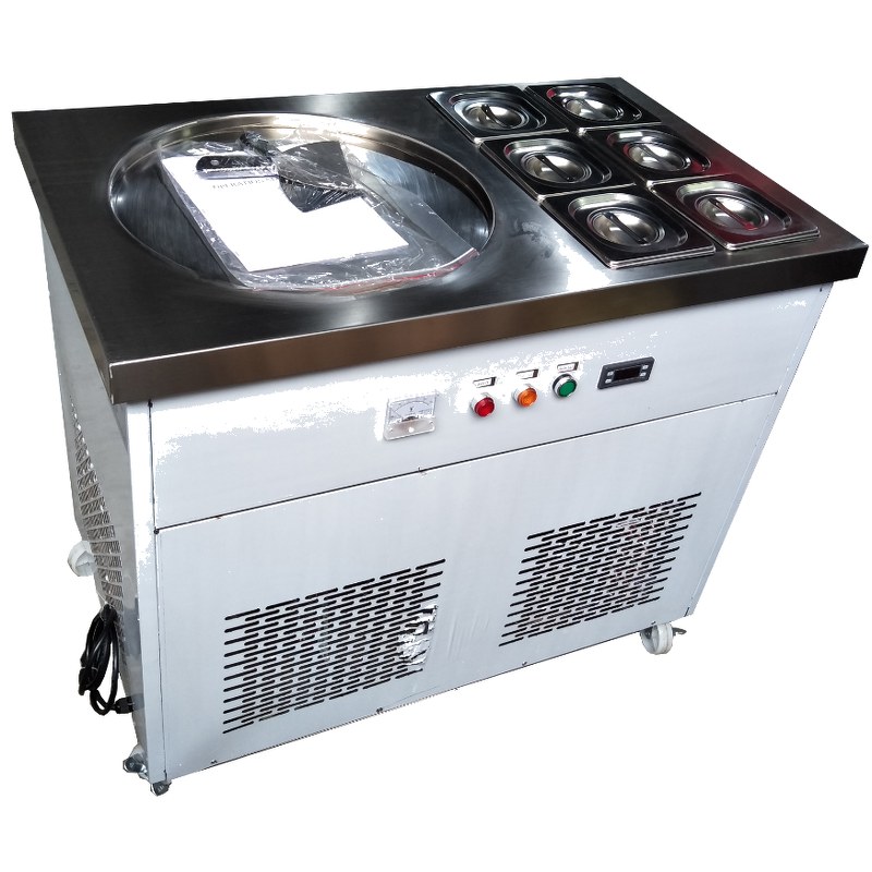 Single Square Pan Fried Ice Cream Roll Machine MC-FR04