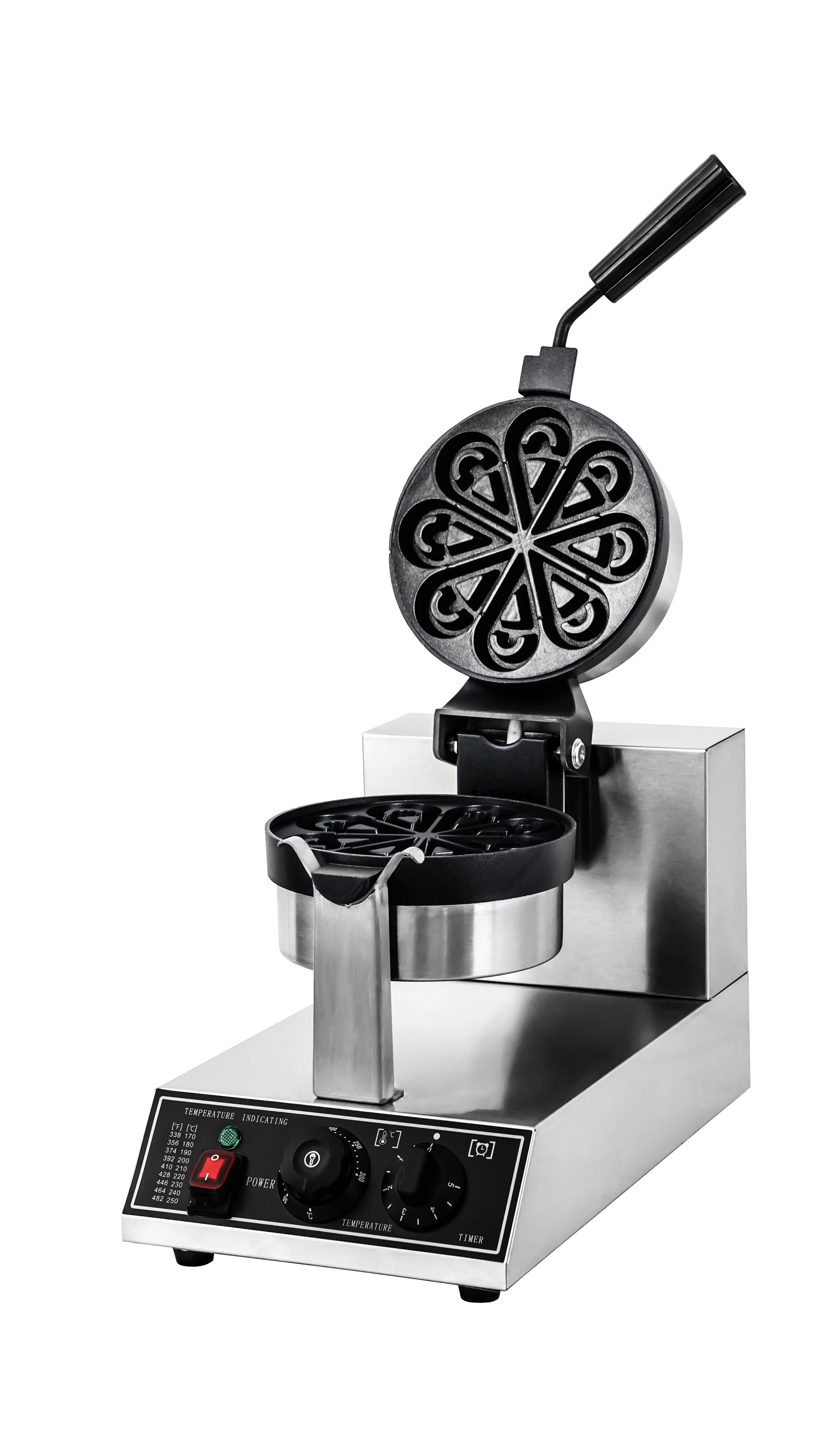 Commercial Flippable Water Drip‑Shaped Waffle Maker