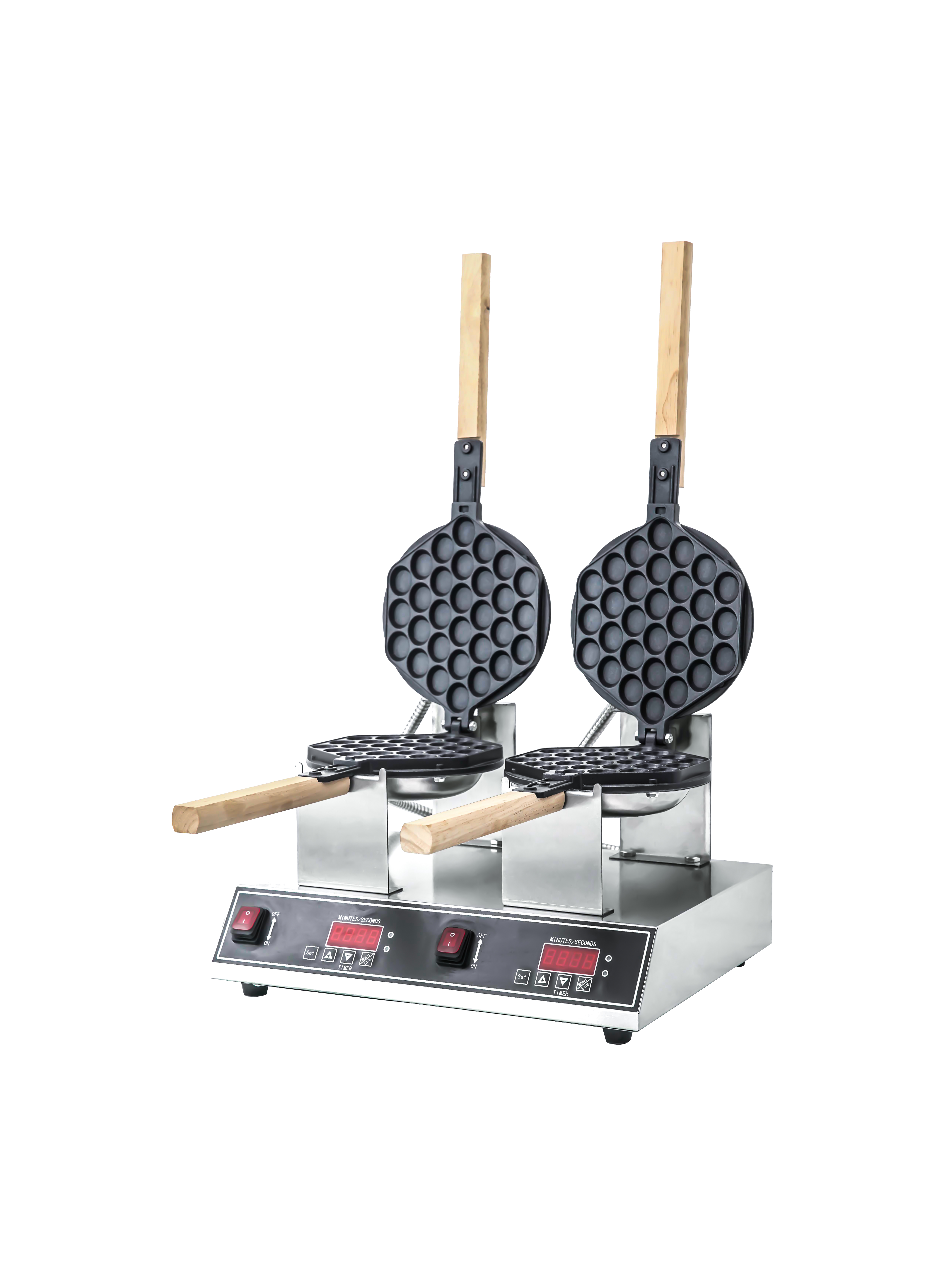 Commercial Digital Double‑Plate Belgian Waffle Maker