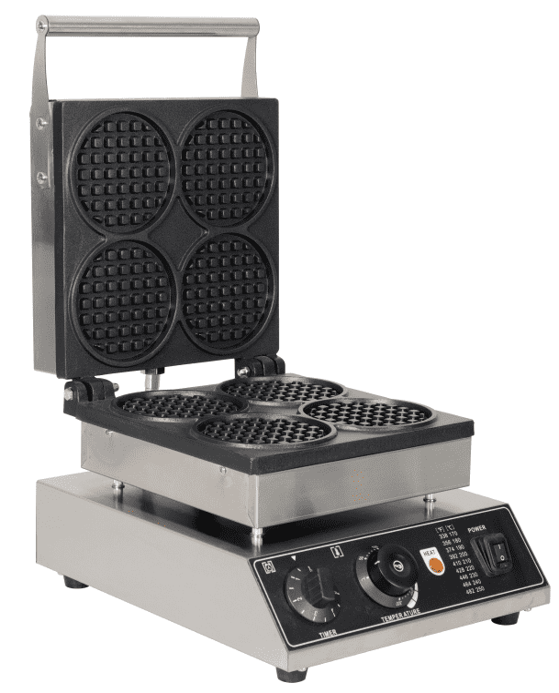 Electric 4 grids round Waffle Maker