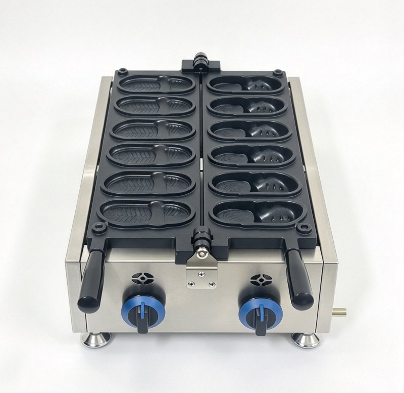 Gas Type Flip‑Flop Shaped Waffle Maker