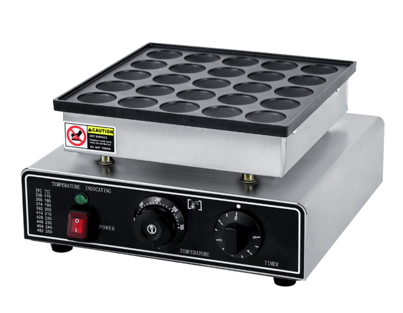 25‑Pcs Mini Pancake Maker (Dutch Poffertjes Machine)