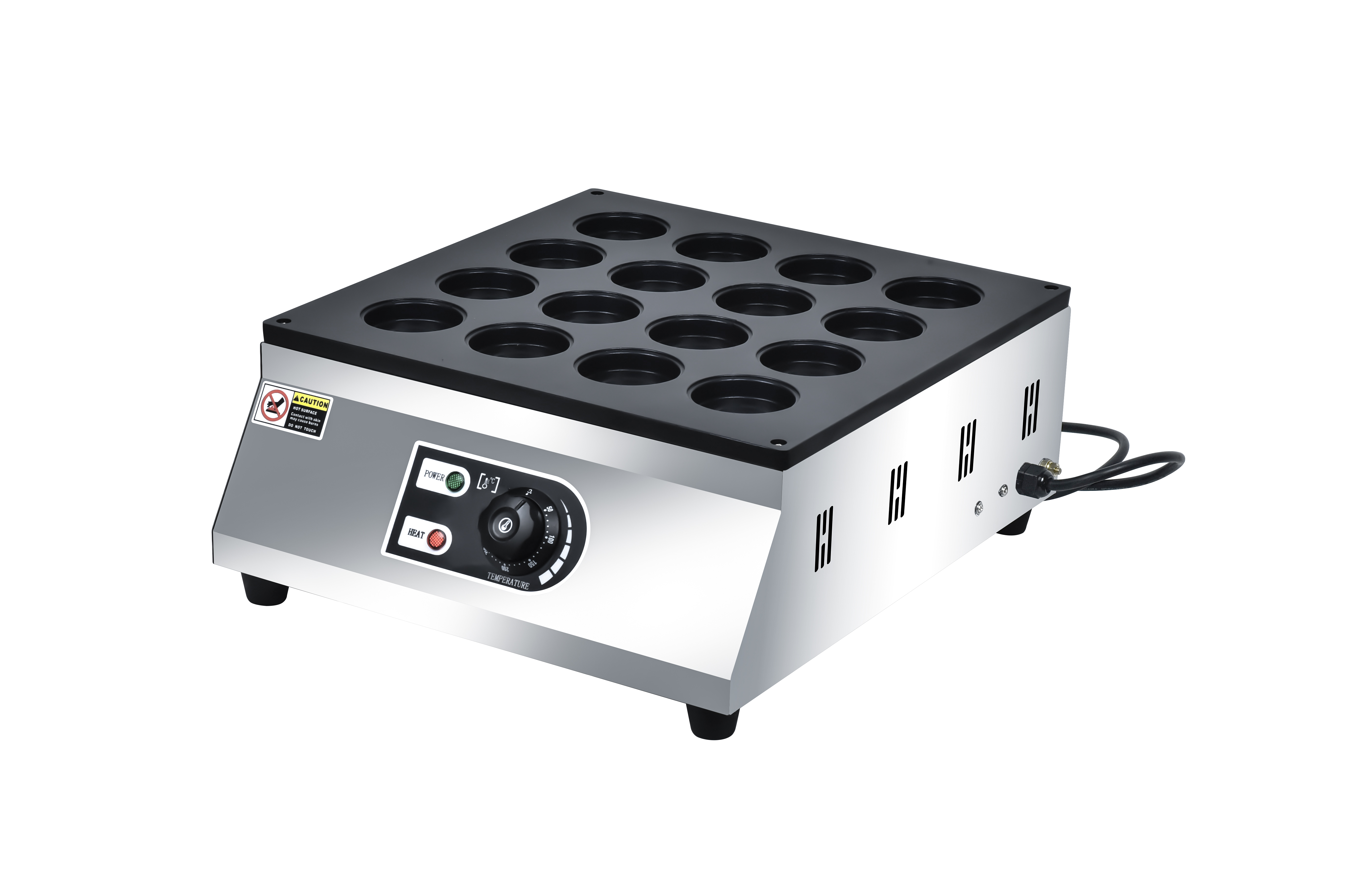 16‑Holes Commercial Egg Burger Maker