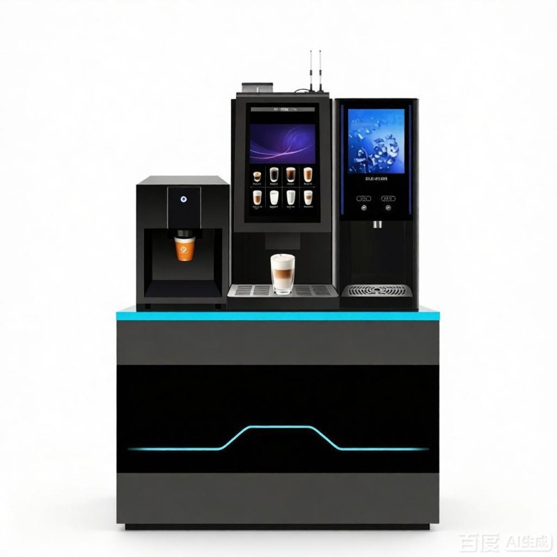 Freshly Ground Coffee Vending Bar (Freshly Ground + Instant, Automatic Ice Dispensing Version)