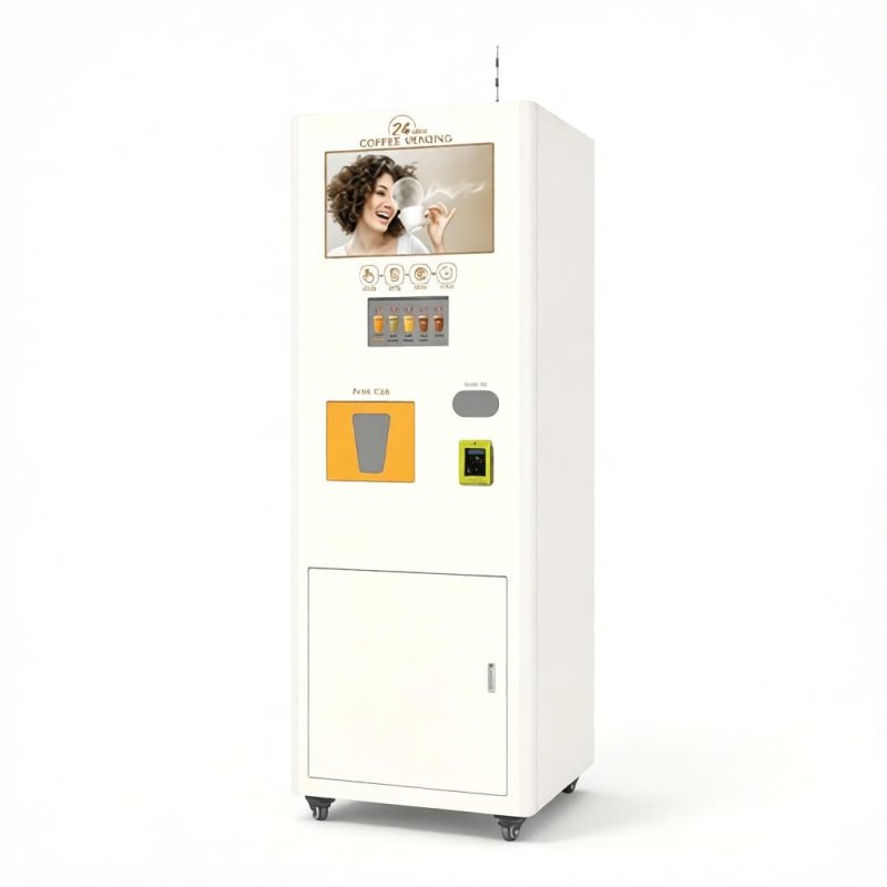 Self‑Service Coffee Vending Machine (Hot & Cold Instant Type with Ice‑Making System)