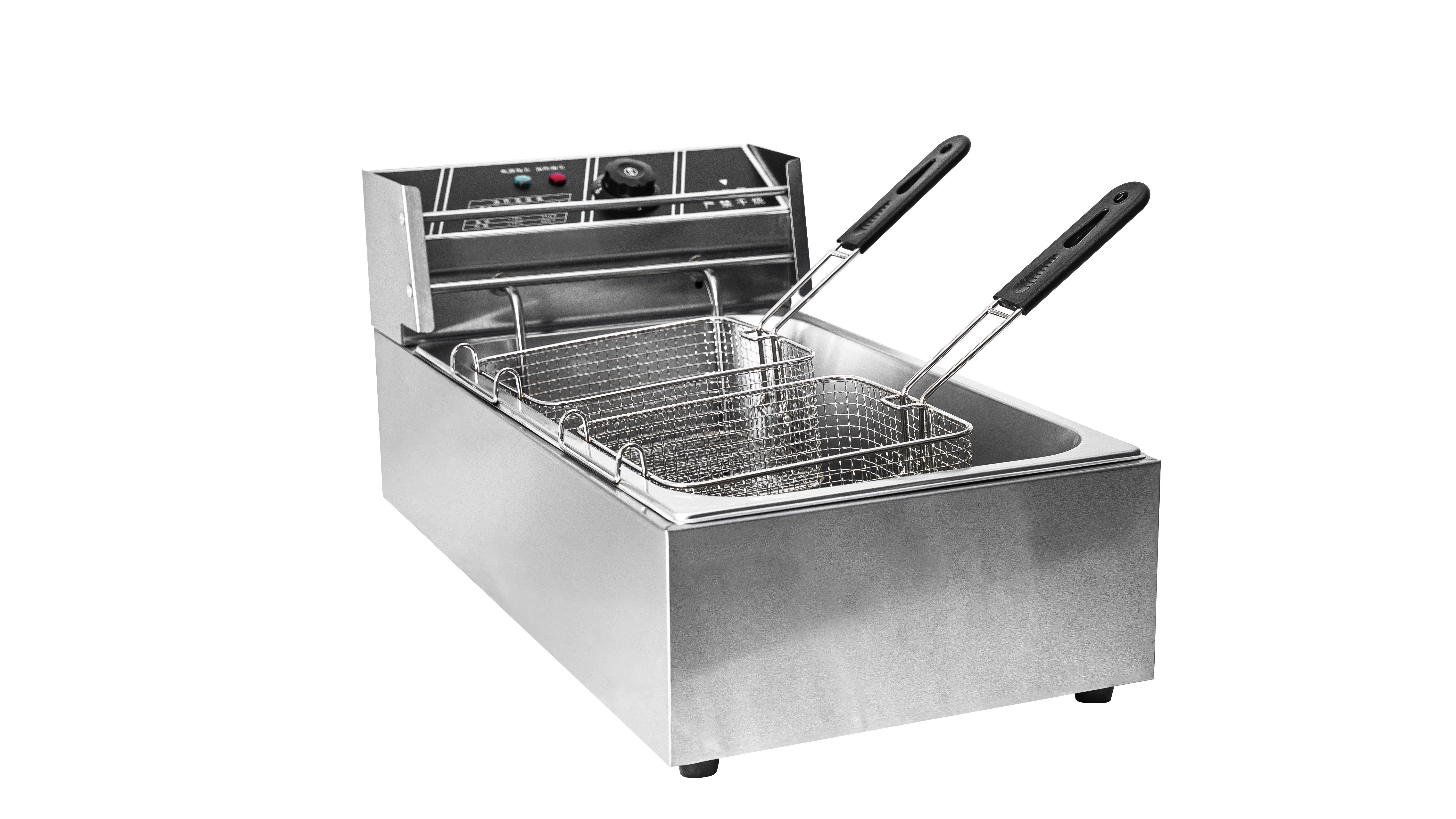 2‑Tank 4‑Basket Electric Deep Fryer