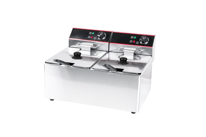 2-Tank 2-Basket Electric Fryer