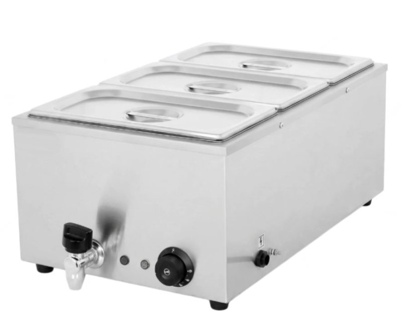 Commercial Electric 3-Pot Bain Marie MC-2V