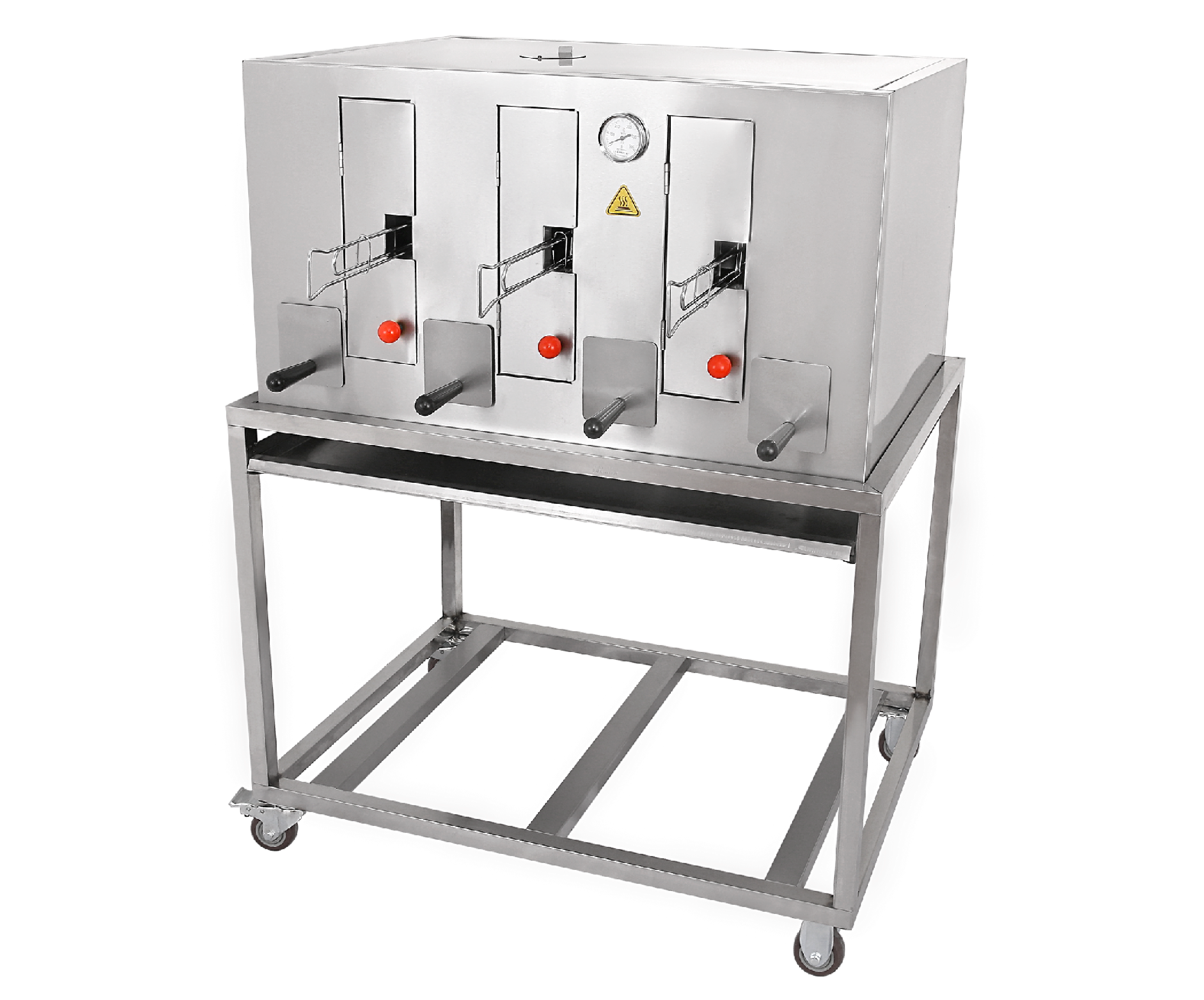 Commercial Charcoal 3-Rod Fish Grill MC-3T