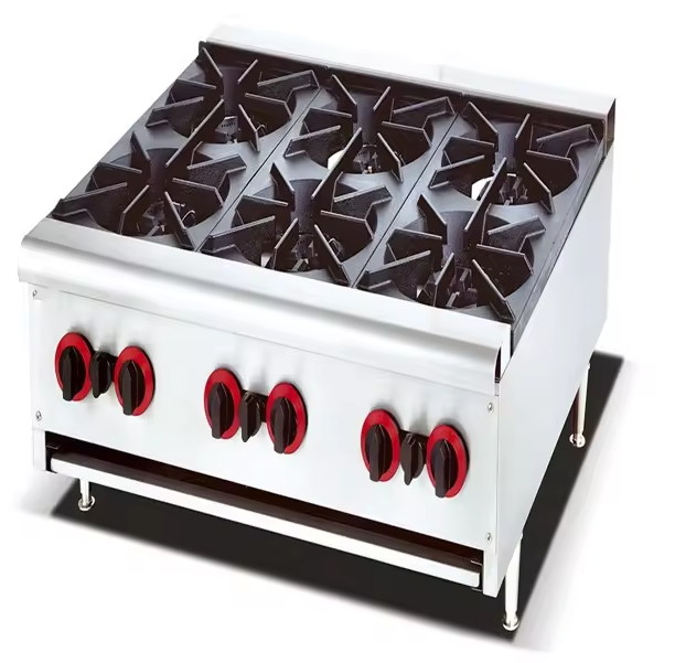 Commercial Gas Six Burner Stock Pot Stove MC-RB-6