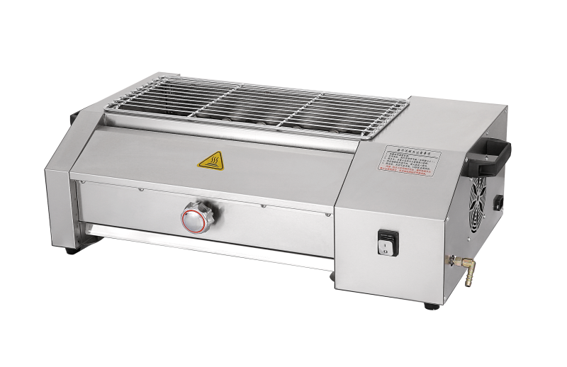 Commercial Gas Black Diamond Smokeless Grill MC-101Q
