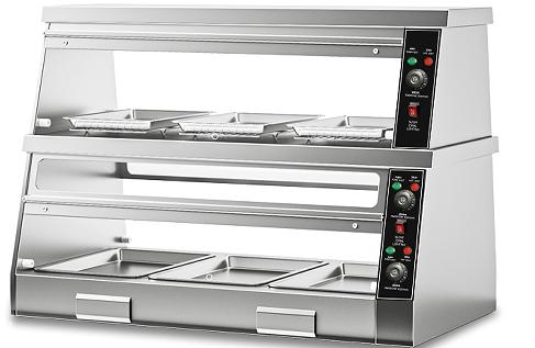 8P warmer display dual throughout 1.8m Food Warming Display Cabinet